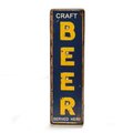 Bey Berk International Bey-Berk International WD500 Craft Beer LED Lighted Metal Sign - Brown & Yellow WD500